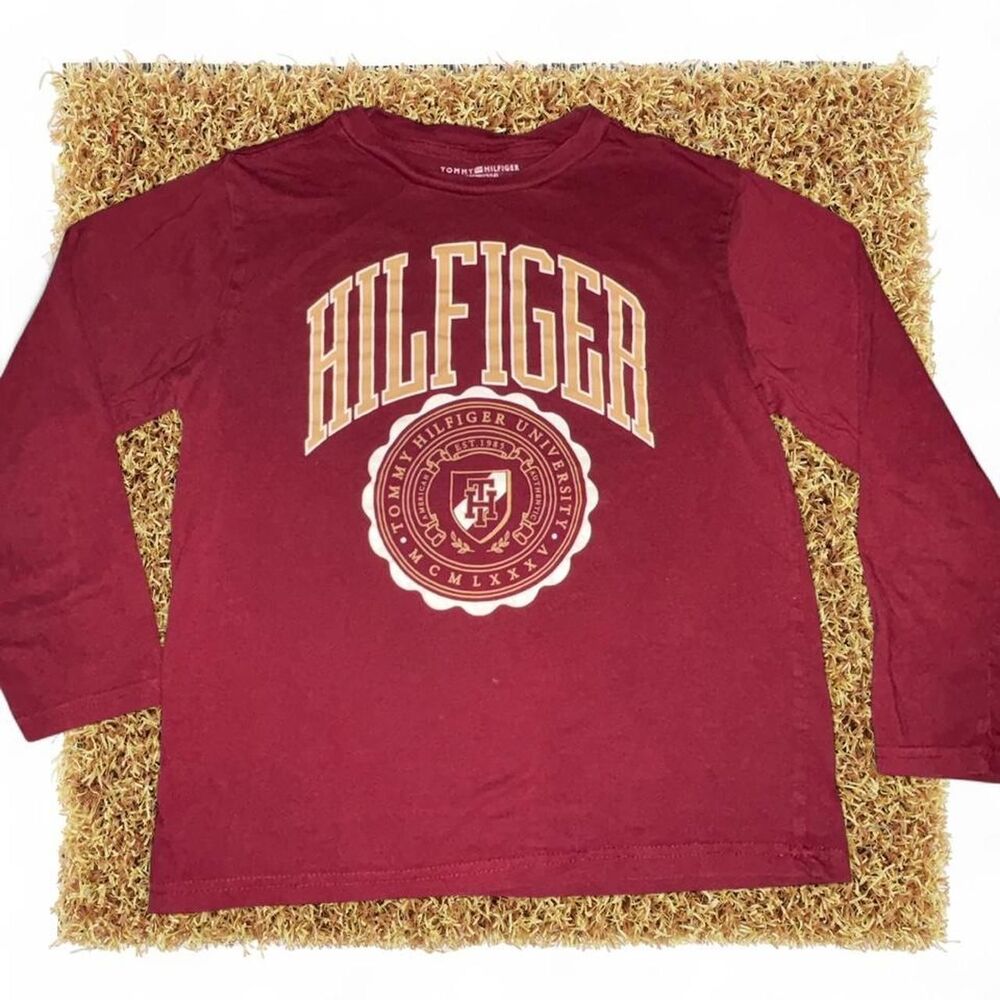 Tommy-hilfiger Red and Burgundy Shirt